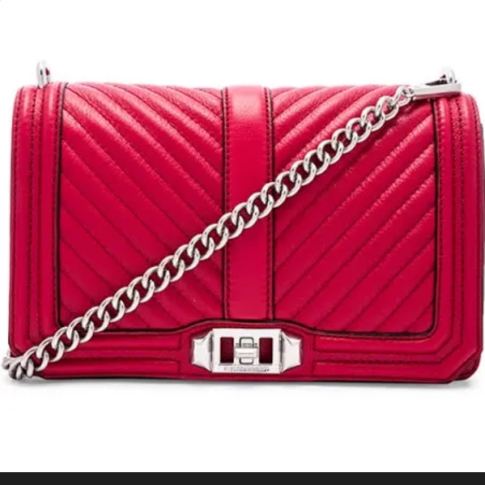 Rebecca Minkoff Chevron Quilted Love Crossbody bag